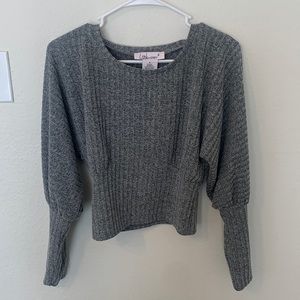 +Gray casual sweater Grey Small